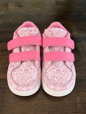Adidas Size 9 Pink Kids Tennis Shoes Disney Breaknet Princess CF Trainers Velcro